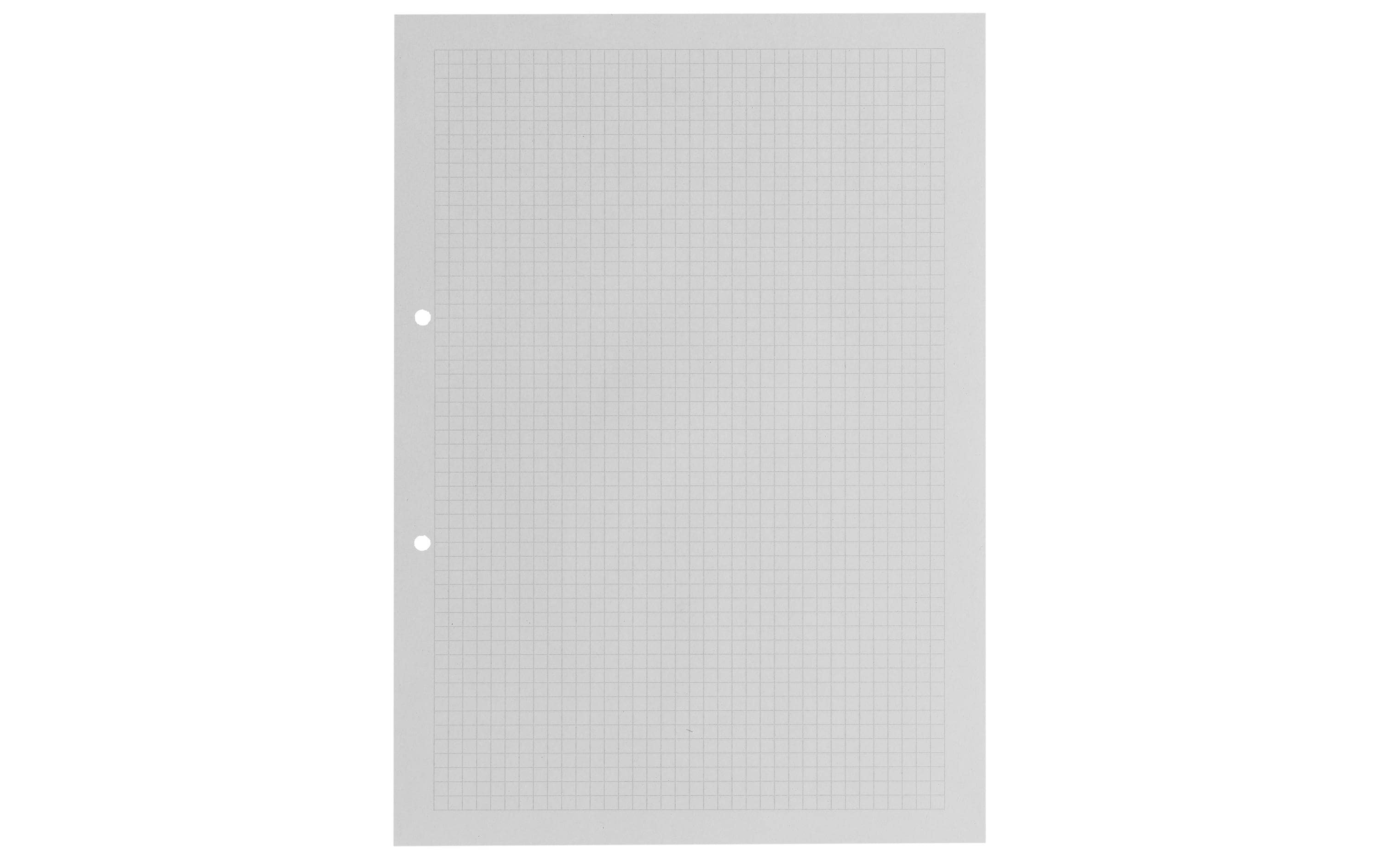 Office focus Ringbucheinlagen – A4 – kariert 5 mm, mit Rand – 2-Loch – 500 Blatt