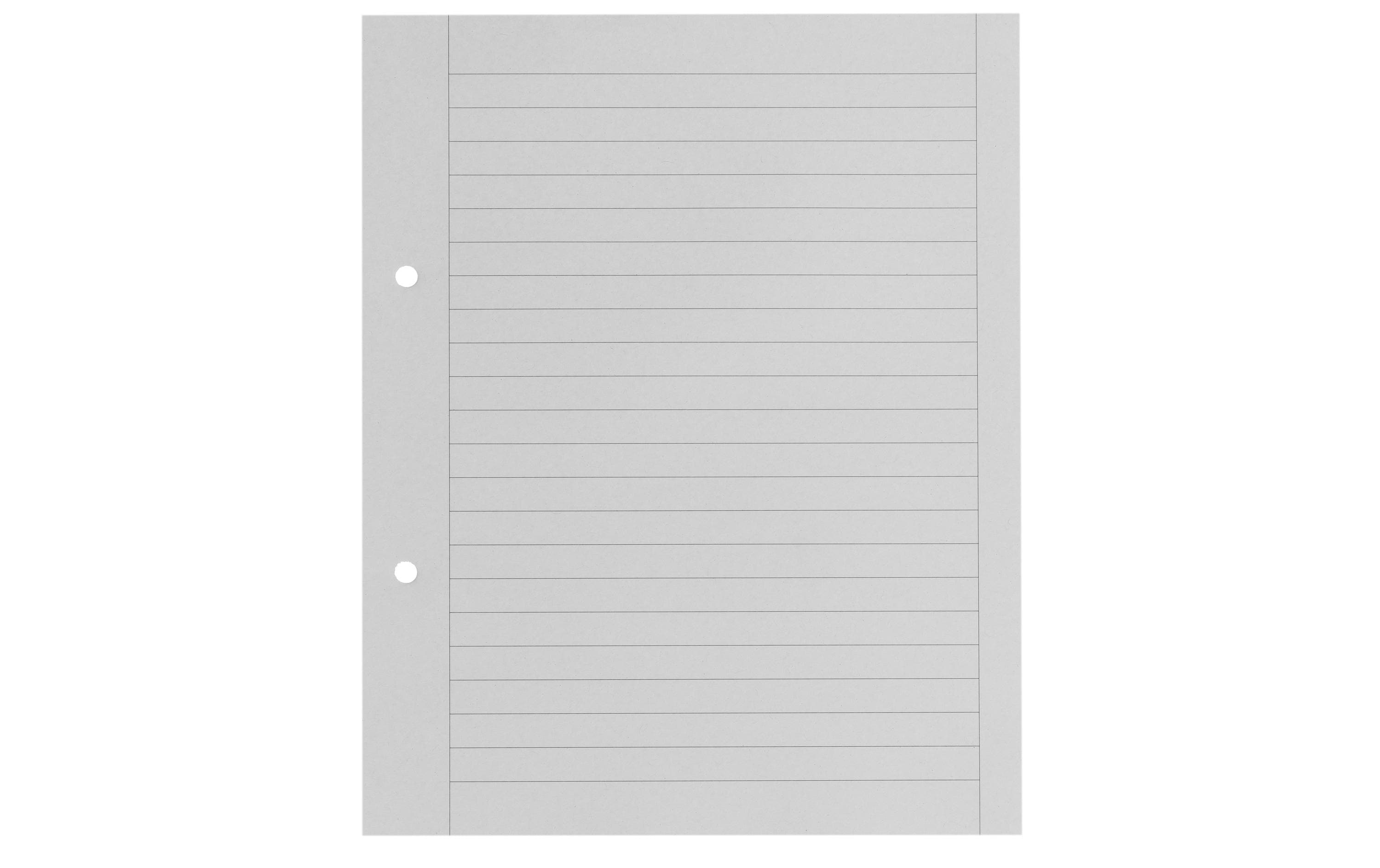 Office focus Ringbucheinlagen – E5 – liniert 9 mm, mit Rand – 2-Loch – 500 Blatt – FSC