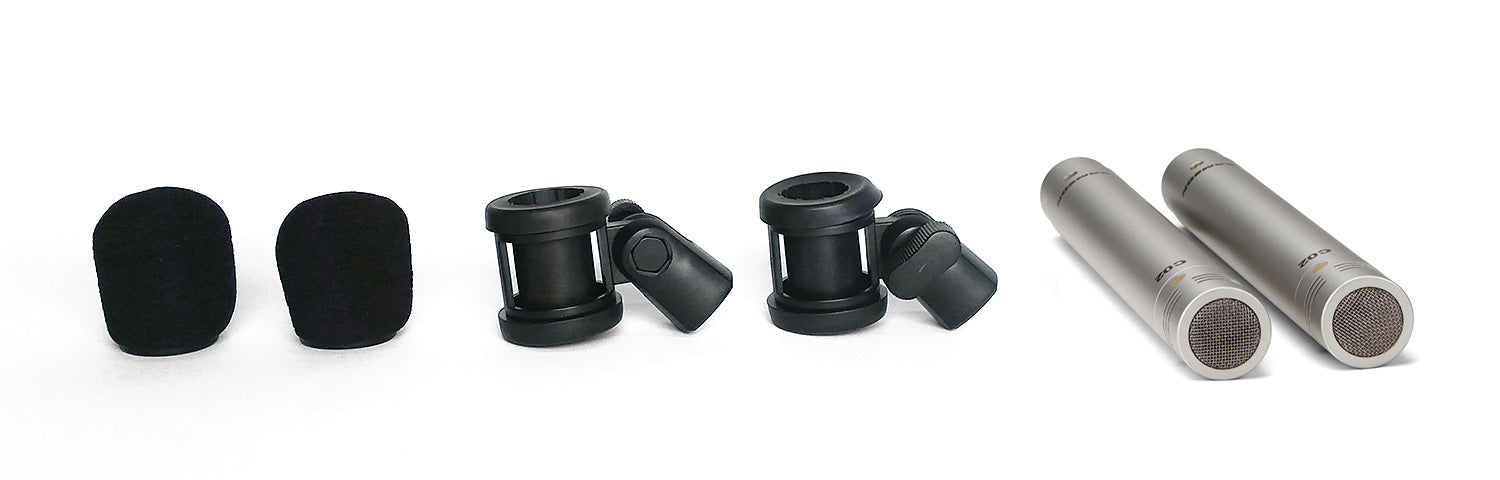 Samson C02 – Mikrofon-Set, 2er-Set, Niere, Kondensator, Gesang & Sprache, Silber