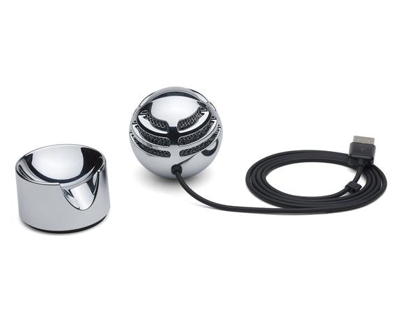 Samson Meteorite Tischmikrofon – USB, kabelgebunden, Niere, 16 Bit/48 kHz – Silber