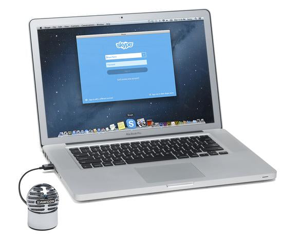 Samson Meteorite Tischmikrofon – USB, kabelgebunden, Niere, 16 Bit/48 kHz – Silber