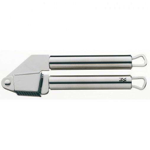 WMF Knoblauchpresse Profi Plus – spülmaschinenfest, aufhängbar – Edelstahl (Cromargan) – silber – 17,5 cm