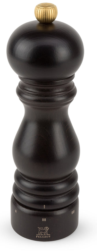 Peugeot Salz-/Pfeffermühle 18 cm, Buche, Schwarz, verstellbares Mahlwerk