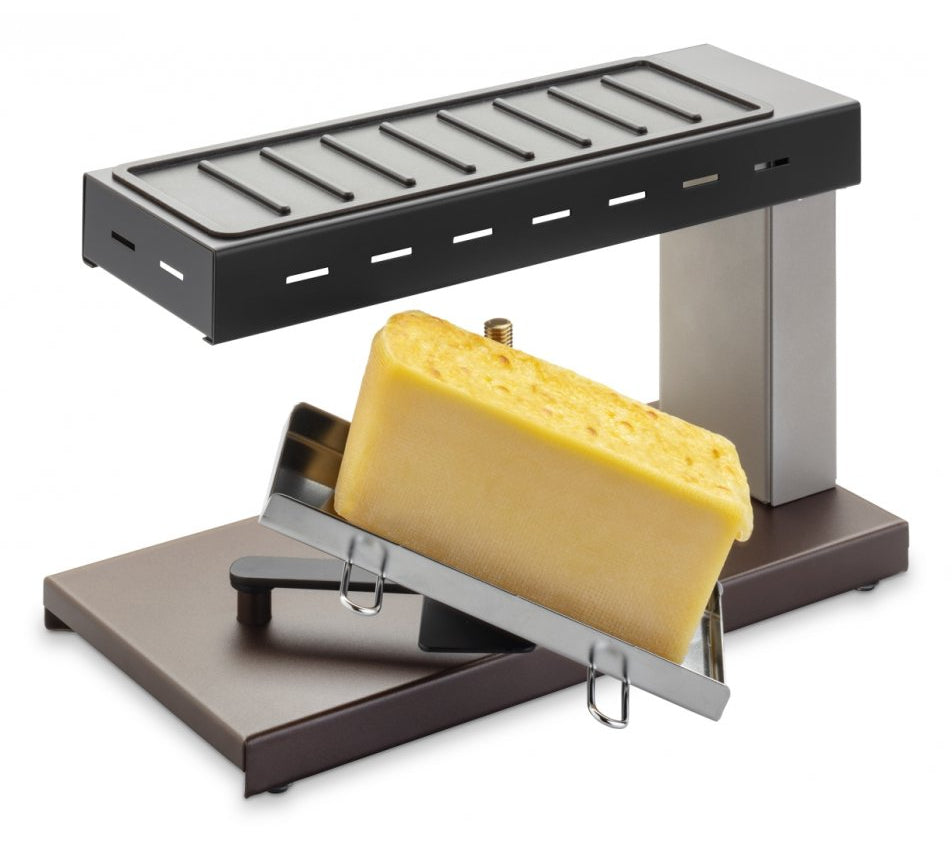 TTM Raclette Convivial 100.009 – 33,5×17,0 cm Grillfläche, 450 W, teflonbeschichtet – schwarz/braun/silber