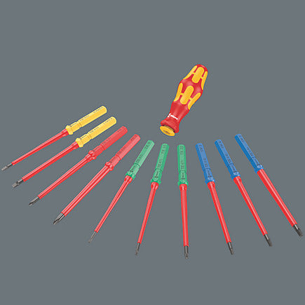 Wera Kraftform Kompakt – Multi-Bit-Schraubenzieher-Set PH/PZ/SL/TX/HEX, 26-teilig, VDE, Etui – 05006617001