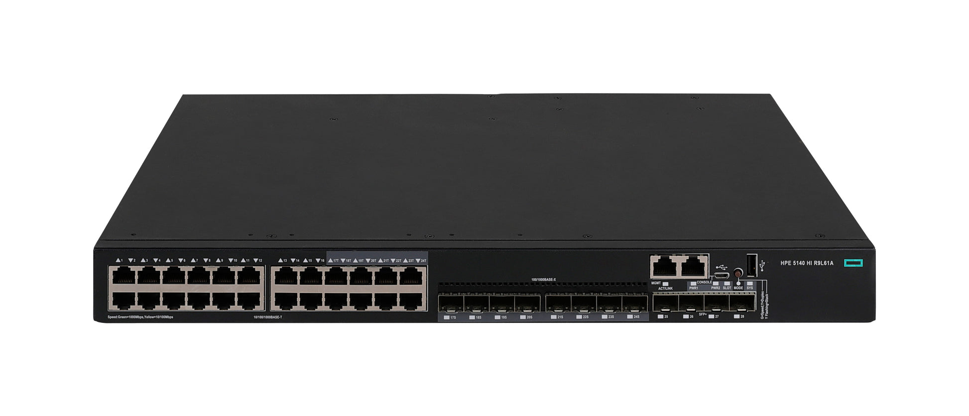 HPE 5140HI – Managed L3 Switch – 24× 1G, 4× SFP+, PoE+, 19", 1U