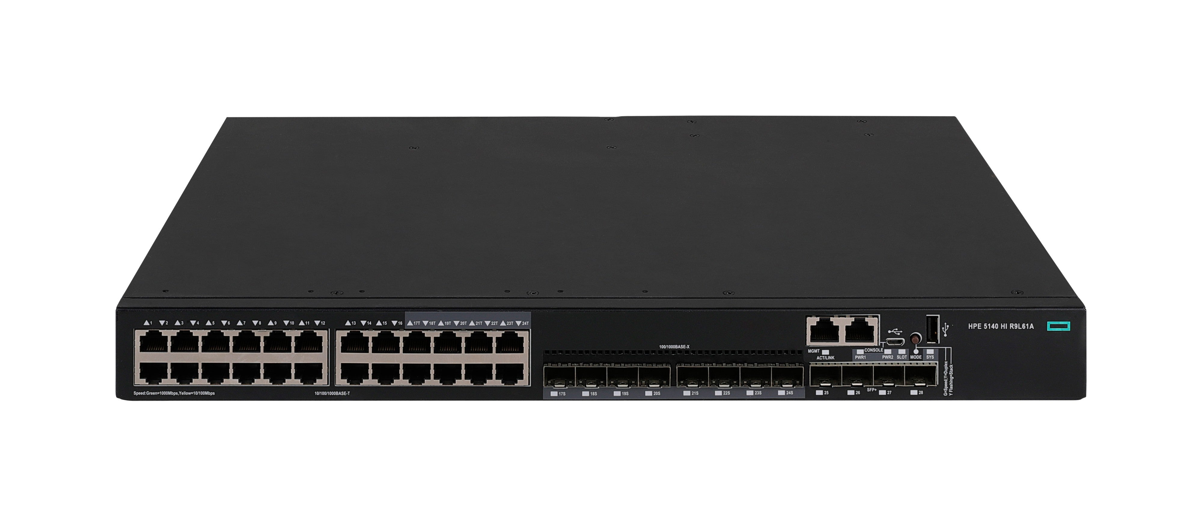 HPE 5140HI – Managed L3 Switch – 24× 1G, 4× SFP+, PoE+, 19", 1U