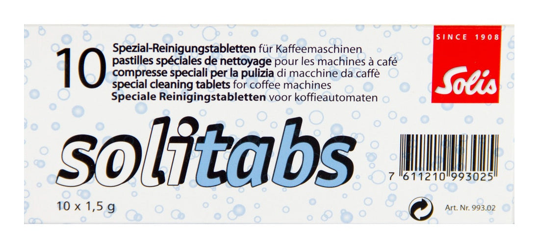 Solis Reinigungstabs Solitabs – für voll- und halbautomatische Espressomaschinen, 10 Tabs