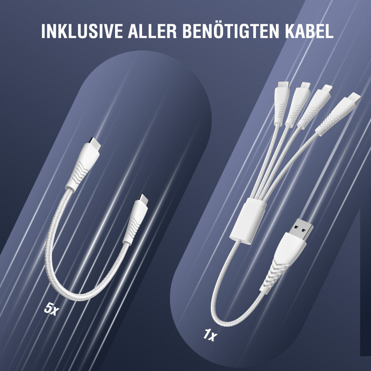 4smarts Ladestation – 5× USB-C + 1× USB-A – für Nintendo Switch, Universal, Smartphone und mehr