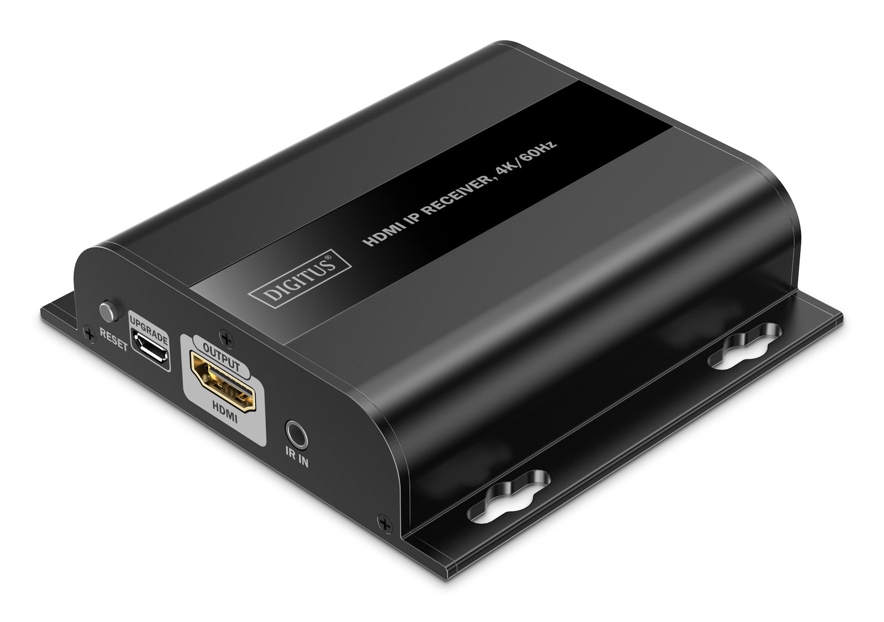 Digitus HDMI-IP-Empfänger – 4K UHD, kabelgebunden, RJ-45 – für Extender Set DS-55351 – Schwarz