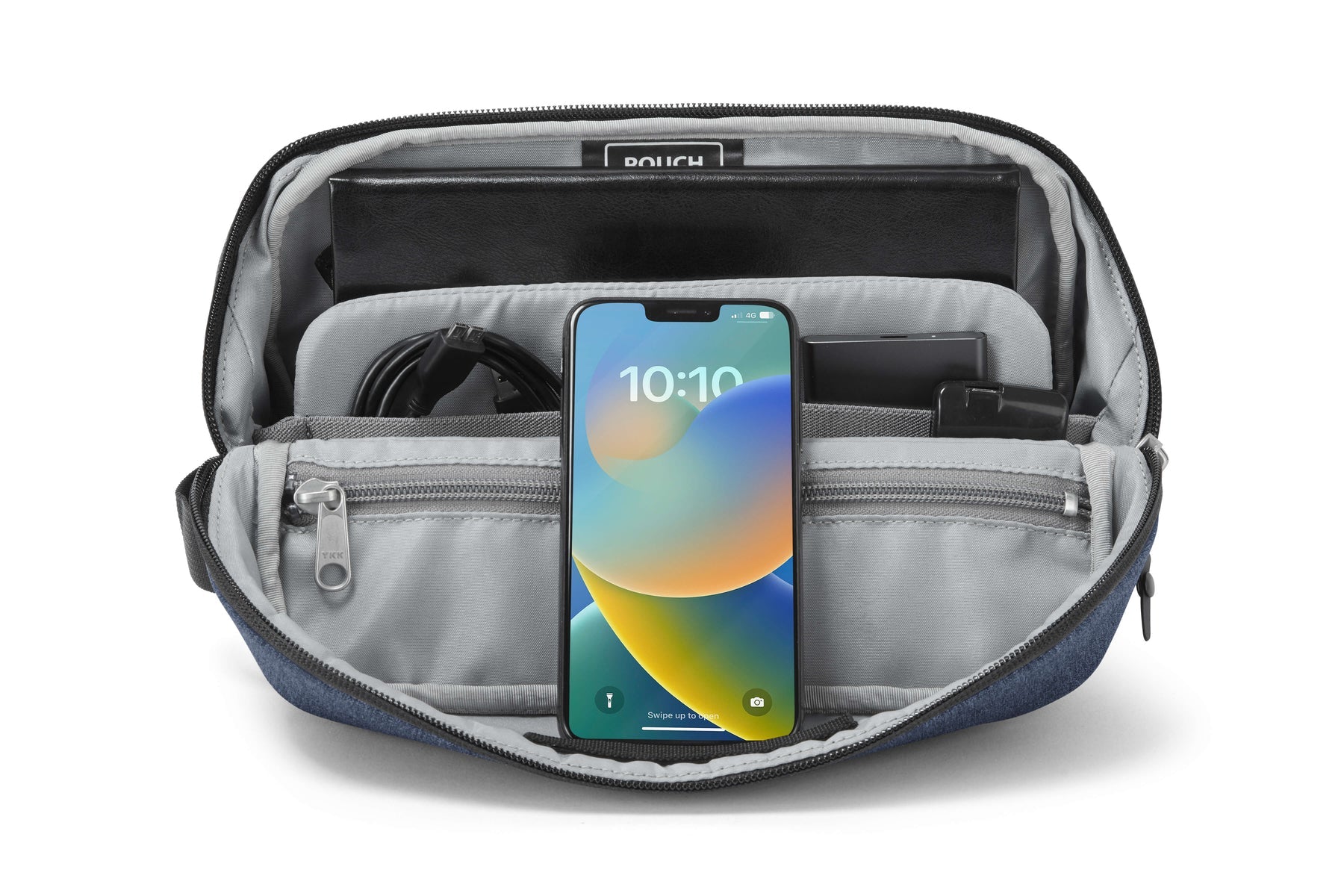Hotbox Etui, leer, blau, Polyester, 27 × 18 × 8 cm