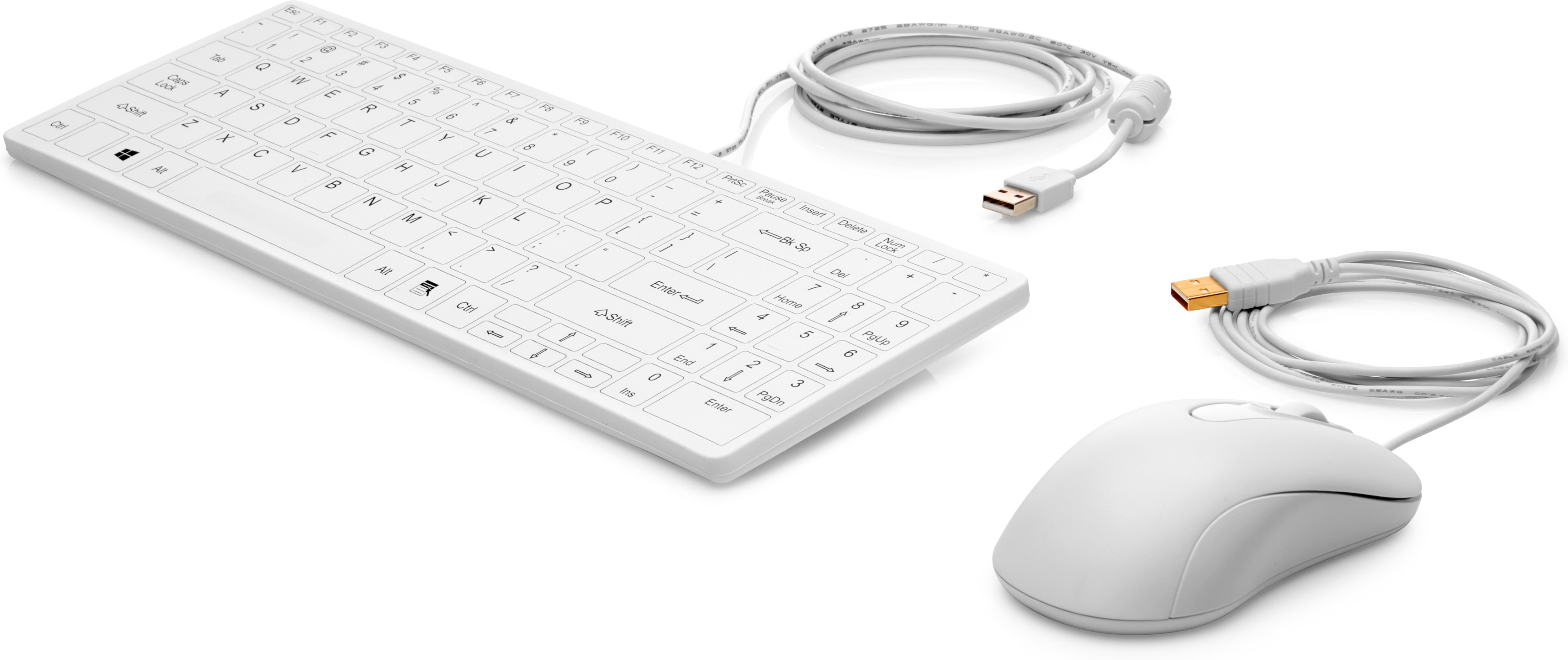 HP Healthcare Edition – Tastatur- und Maus-Set – Membran – kabelgebunden, USB – Weiss – für HP ProDesk/EliteDesk