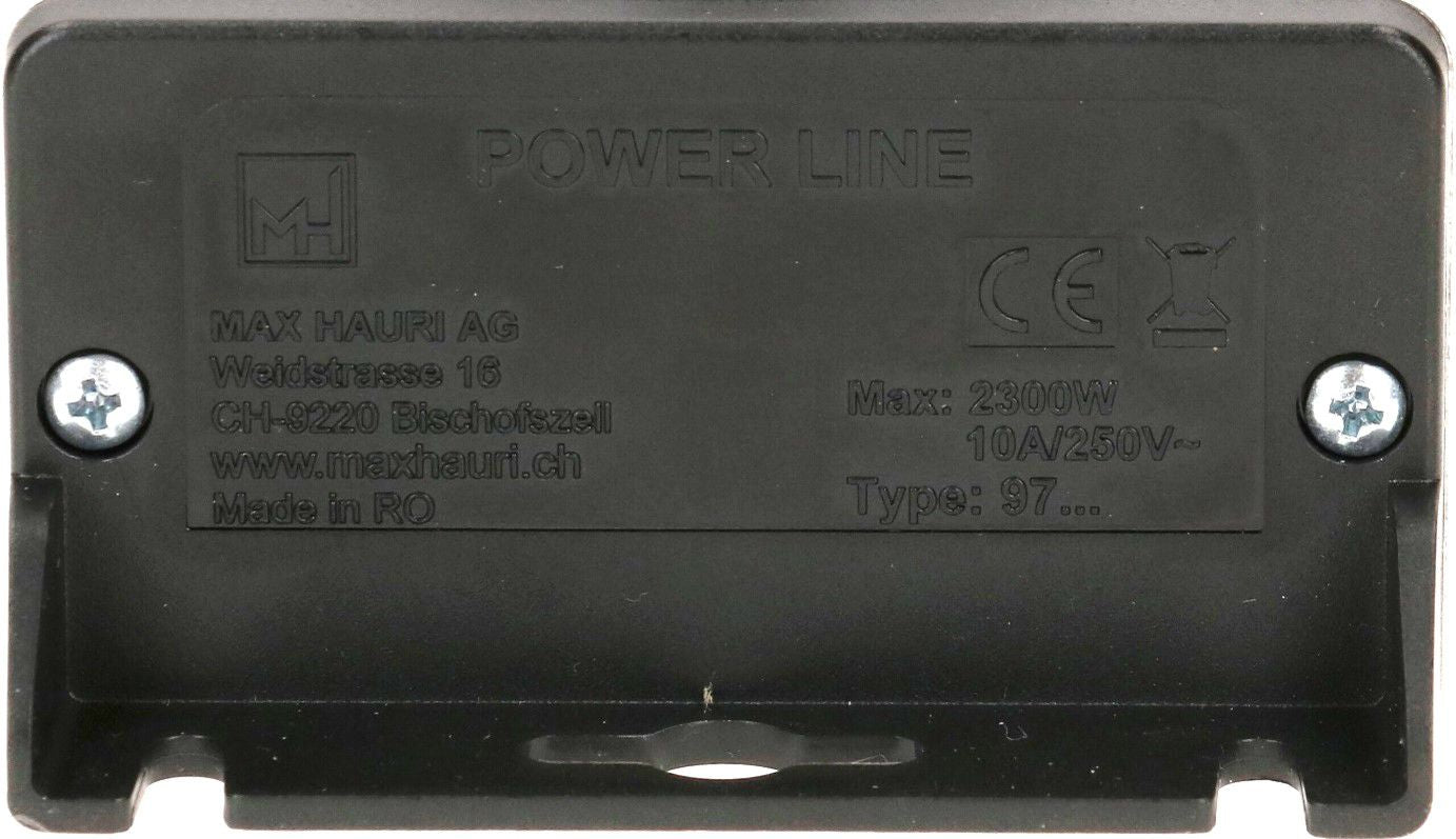 Max Hauri AG Max Hauri Power Line – Steckdosenleiste, 5× T13, 1,5 m, Stecker T12, 10 A