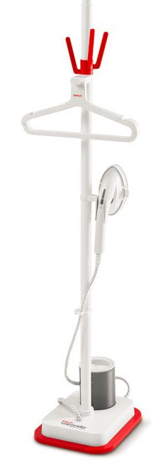 Polti Stand-Dampfglätter GSF80R – 36,5 cm × 30 cm × 184 cm, rot/weiss, vertikale Dampffunktion