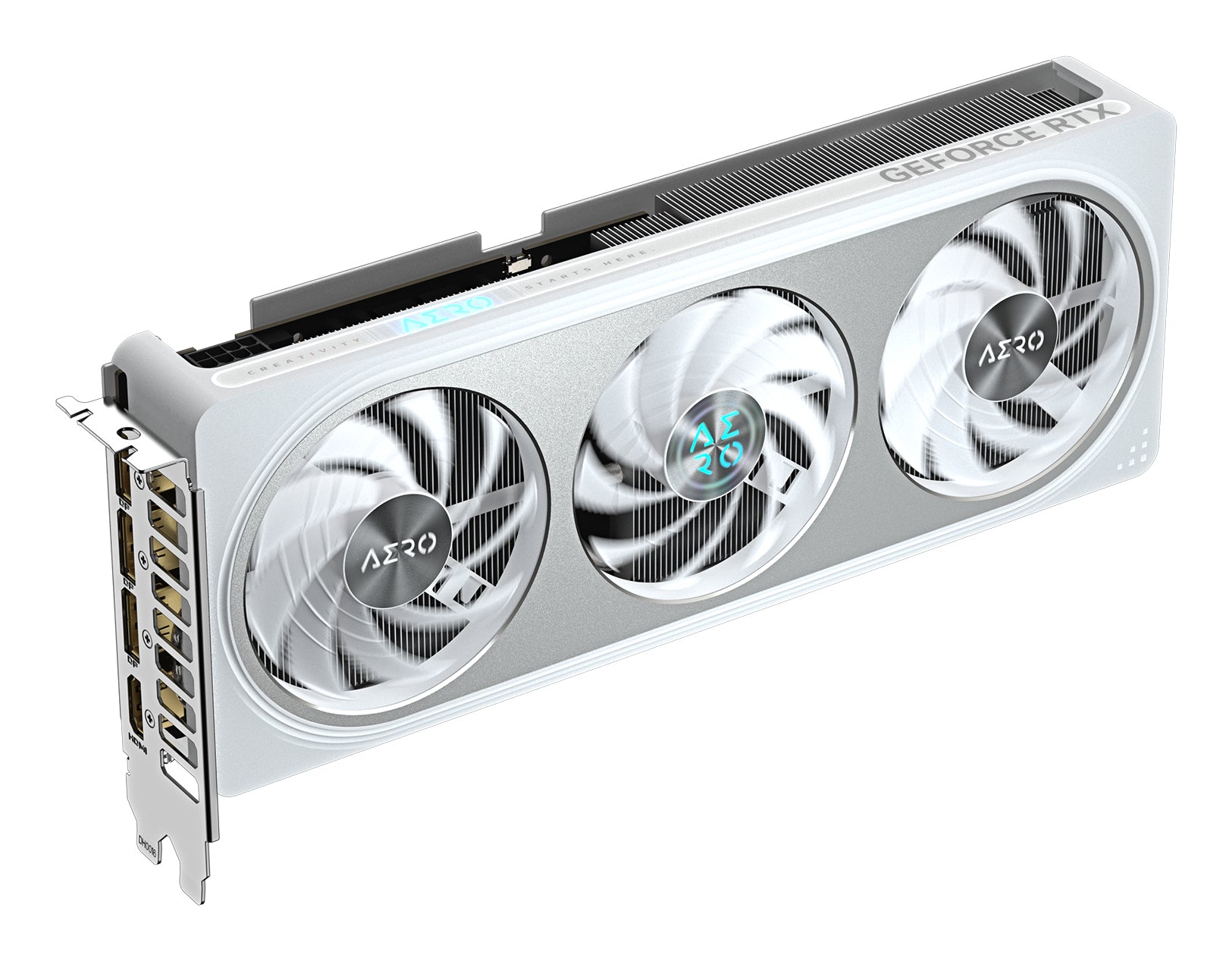 GIGABYTE GeForce RTX 5060 AERO OC 8G – PCIe Grafikkarte – 3×DisplayPort, 1×HDMI, PCIe 5.0, 1×8-Pin, 109 W