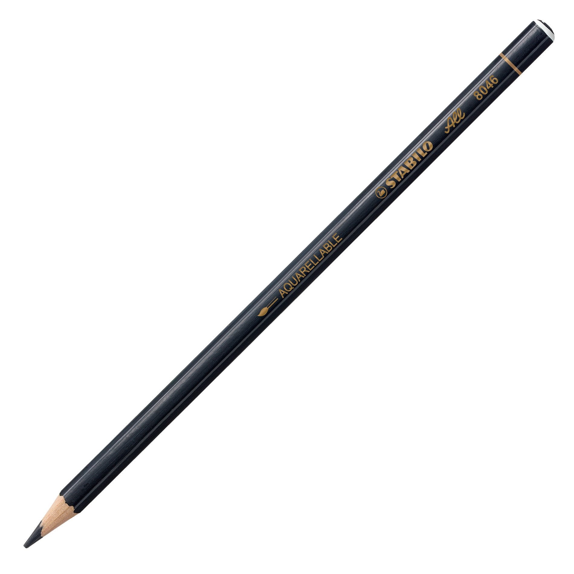 STABILO Non-Permanent-Marker Spezialstift All – Rundspitze – Schwarz – Wasservermalbar