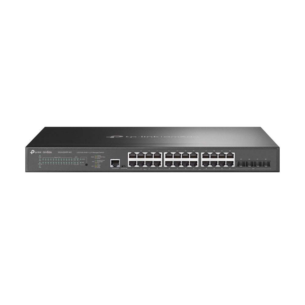 TP-Link SG3428XPP-M2 – Managed Switch – 24×2.5G, 4×SFP+, L2+, PoE++ 500 W, 1U
