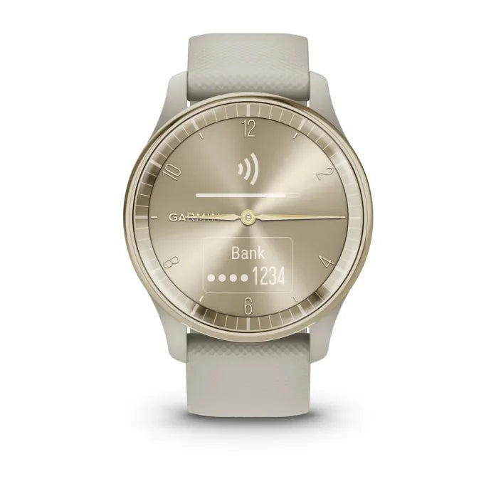 Garmin vivomove Trend – Smartwatch – 40,4 mm, GPS, LCD, 5 ATM, Grau/Weiss, Silikon
