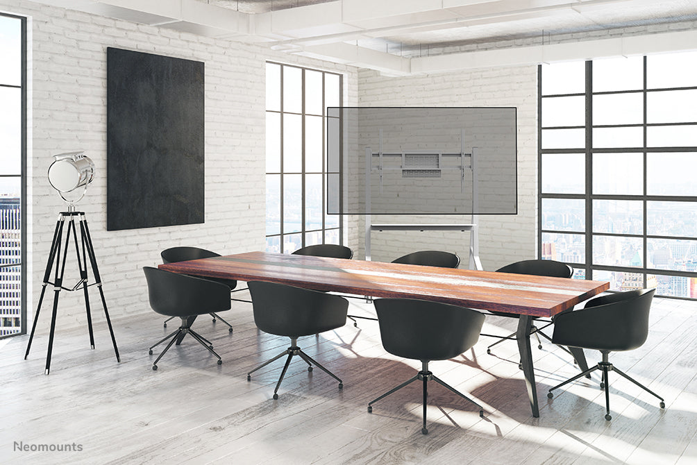 Neomounts Display-Trolley FL50-525WH1 – für 55–86", VESA 100×100–900×600, abschliessbar