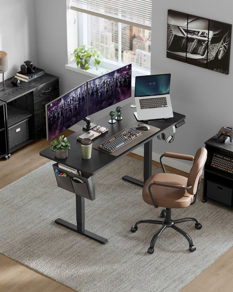 Songmics Schreibtisch – 140 × 60 cm, weiss, Spanplatte