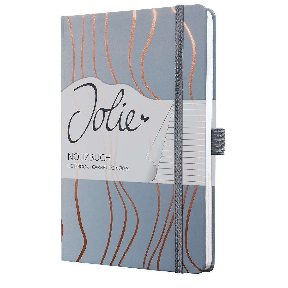 Sigel Notizbuch A5, liniert, Fadenheftung, Hardcover, 174 Seiten, perforiert, 80 g/m² – mehrfarbig