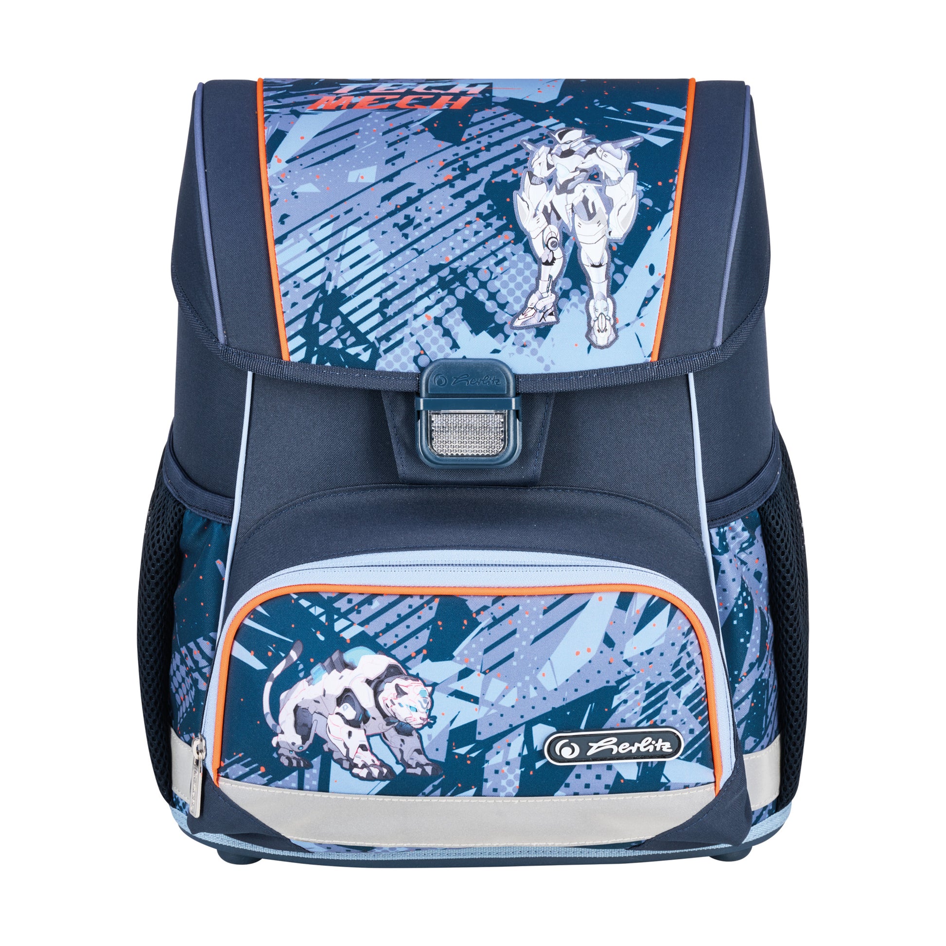 Herlitz Loop Plus – Schulrucksack-Set, Tech Mech, 17 l, 31×37×22 cm
