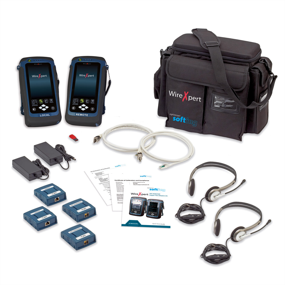 Softing IT Networks WireXpert 500 – Netzwerk-Kabeltester – 1–500 MHz, RJ45/BNC, Touchscreen