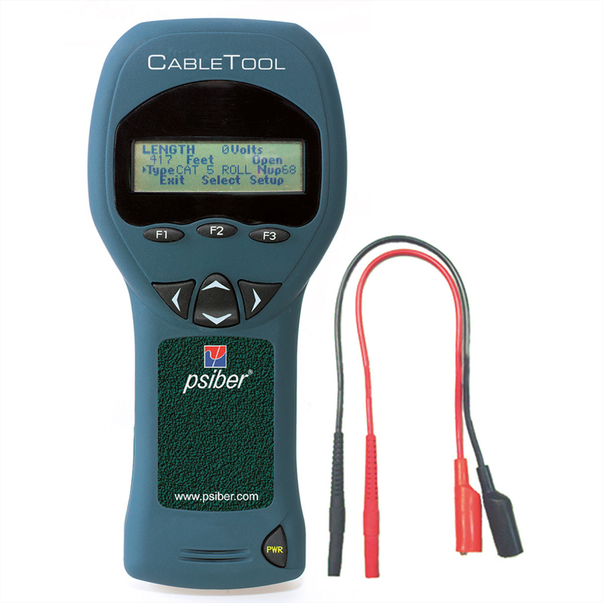 Psiber Data Systems CableTool – Kabeltester – TDR bis 700 m, eingebautes Voltmeter, für leitende Kabel