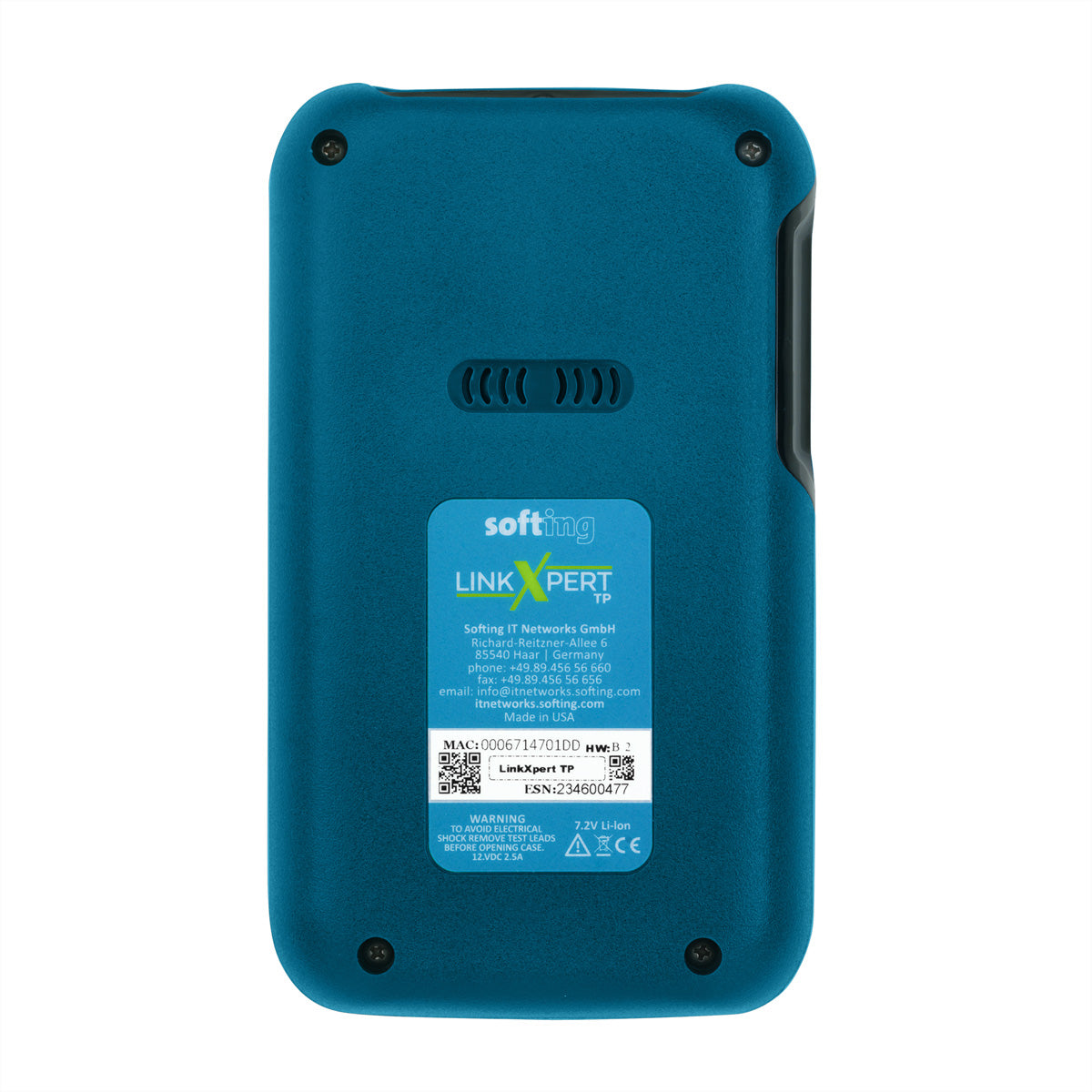 Softing IT Networks Softing LinkXpert TP – Netzwerk-Kabeltester – RJ45/BNC, PoE++ 90 W, für Kupfer- und Koaxialkabel