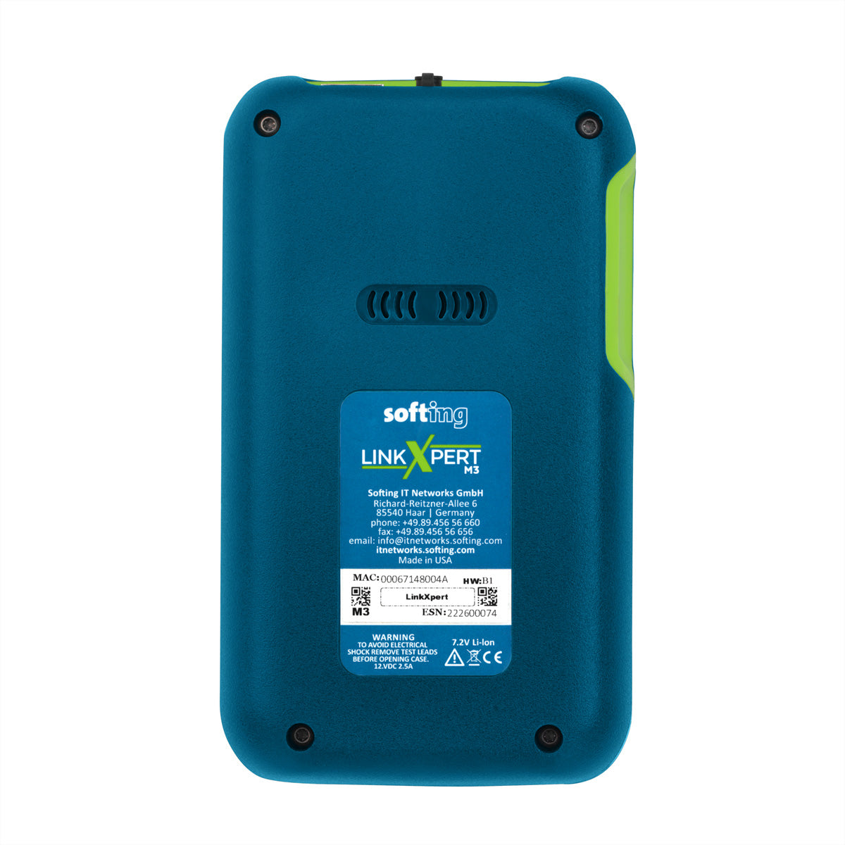 Softing IT Networks Softing LinkXpert M3 – Netzwerk-Kabeltester – RJ45/Glasfaser, PoE bis 90 W, für Kupfer/Glasfaser/WLAN