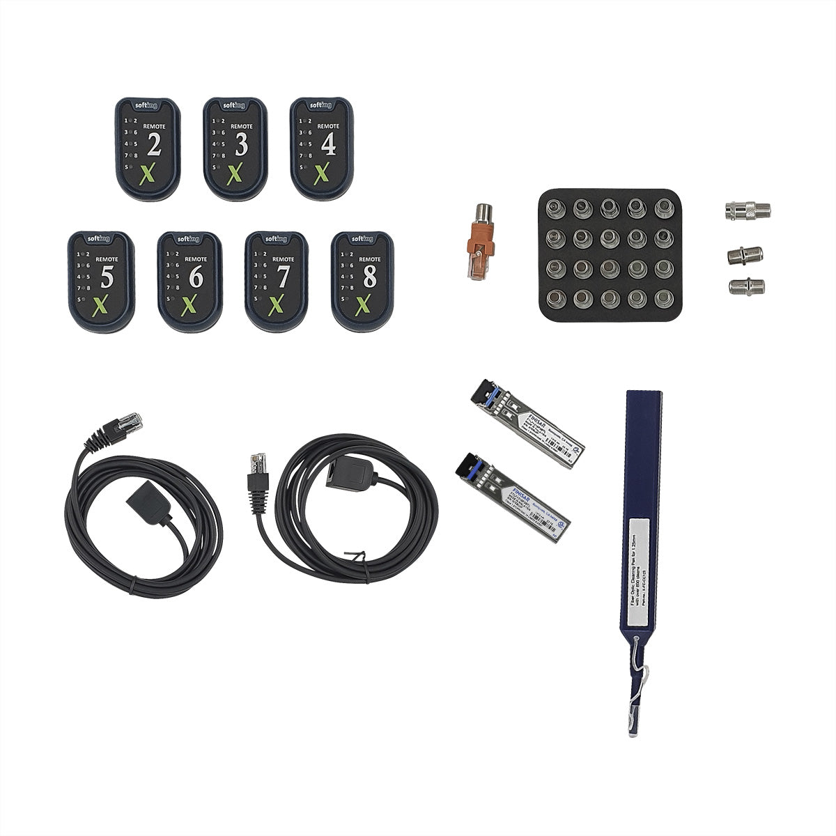 Softing IT Networks Softing Professional Zubehör Kit – Netzwerk-Kabeltester – RJ45/LC/Coax, SFP 1 GBit/s (MM/SM), für LinkXpert M3