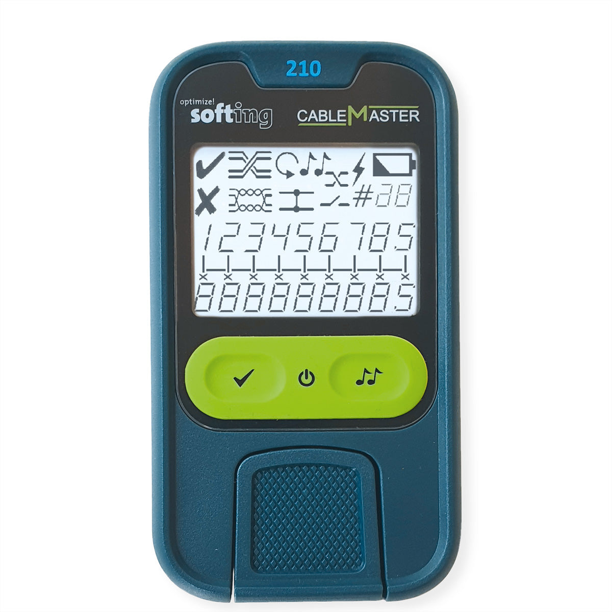 Softing IT Networks CableMaster 210 Kit – Netzwerk-Kabeltester – RJ45, LCD-Anzeige, für Ethernet-Kabel