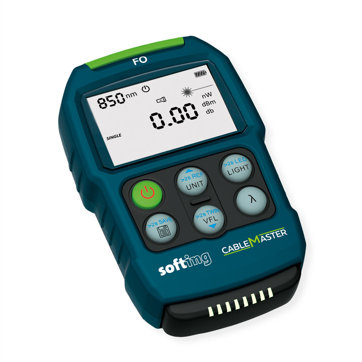 Softing IT Networks Softing CableMaster FO – Netzwerk-Kabeltester – Optisches Powermeter, VFL, RJ45-Patchkabel-Test