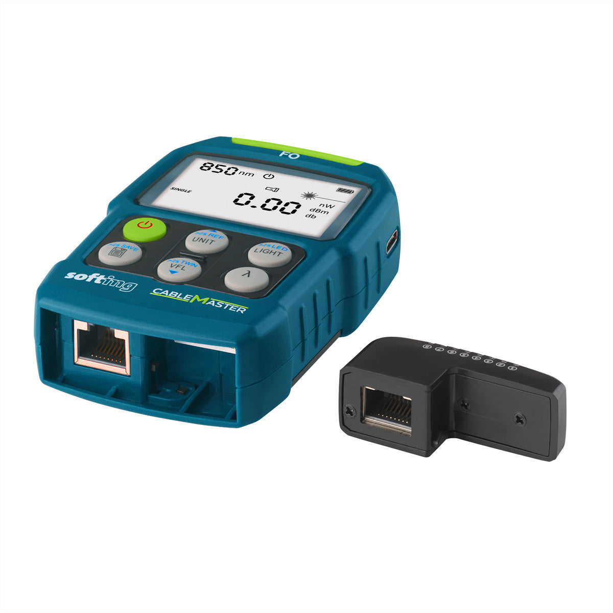 Softing IT Networks Softing CableMaster FO – Netzwerk-Kabeltester – Optisches Powermeter, VFL, RJ45-Patchkabel-Test