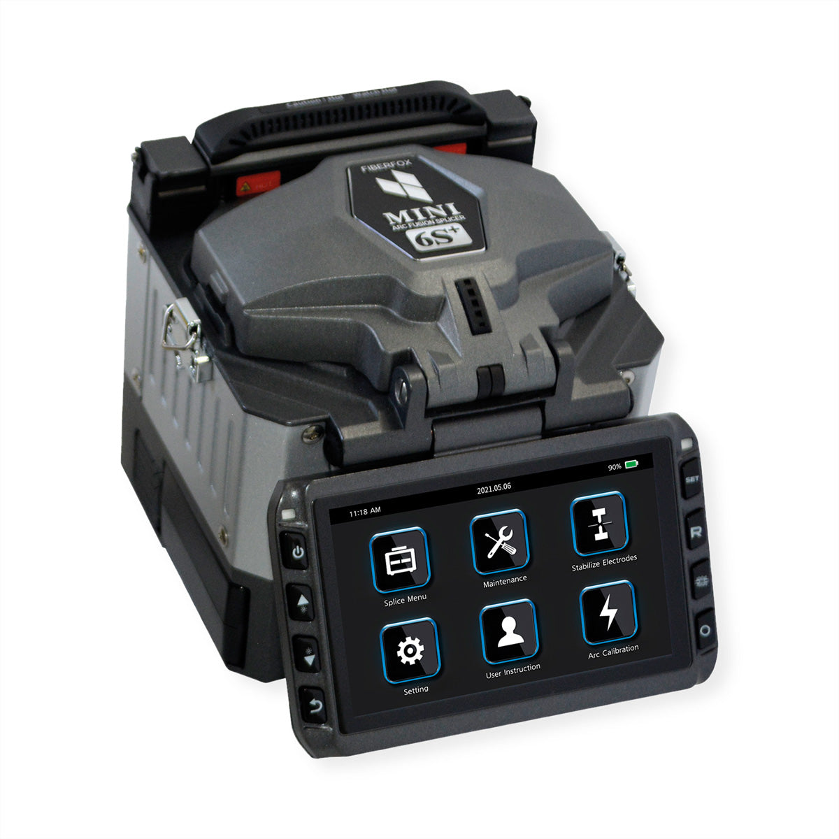 Softing IT Networks FiberFox Mini 6+ Spleissgerät – Spleisszeit 6 s – 2×5,2 Ah & Ladegerät, Koffer