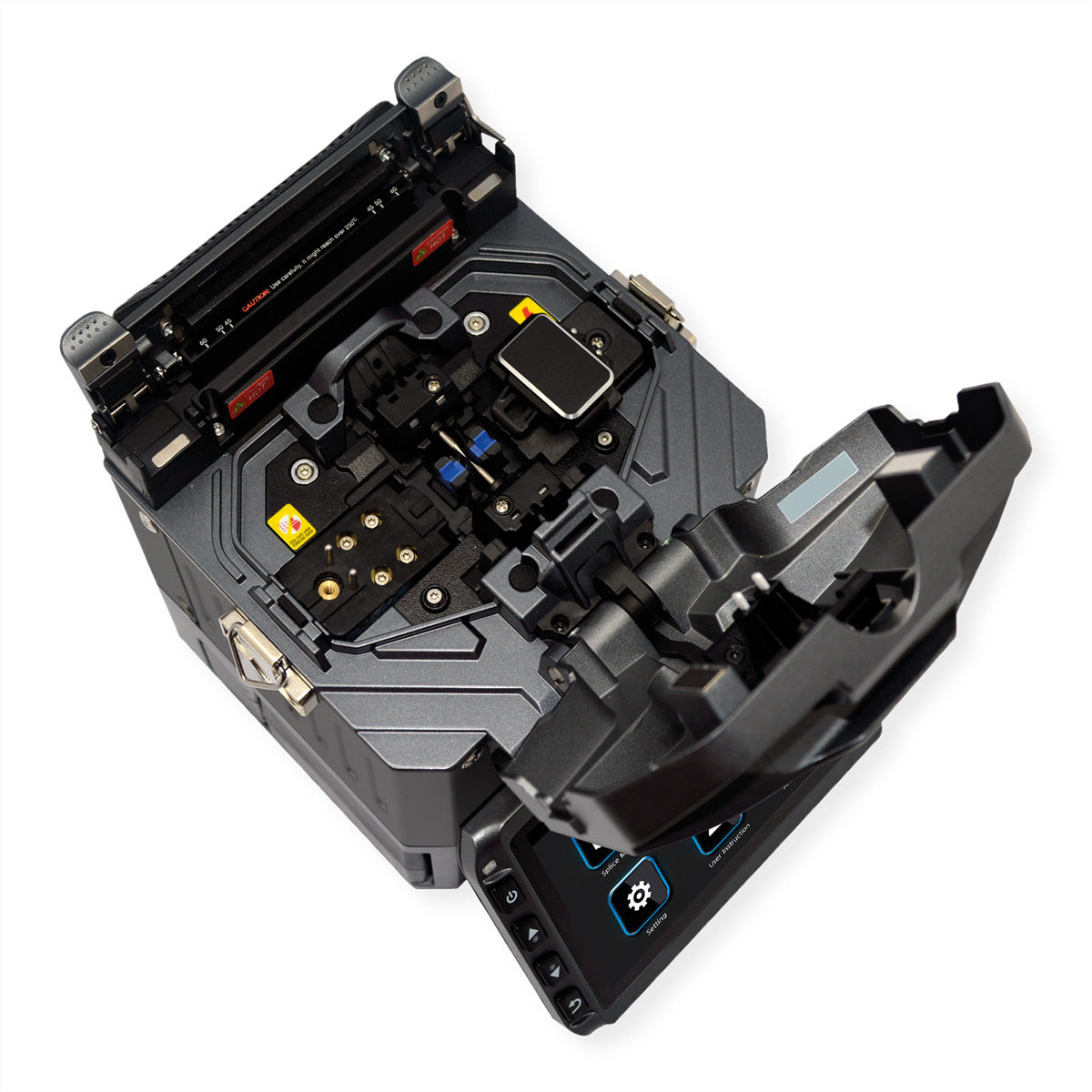 Softing IT Networks FiberFox Mini 6+ Spleissgerät – Spleisszeit 6 s – 2×5,2 Ah & Ladegerät, Koffer