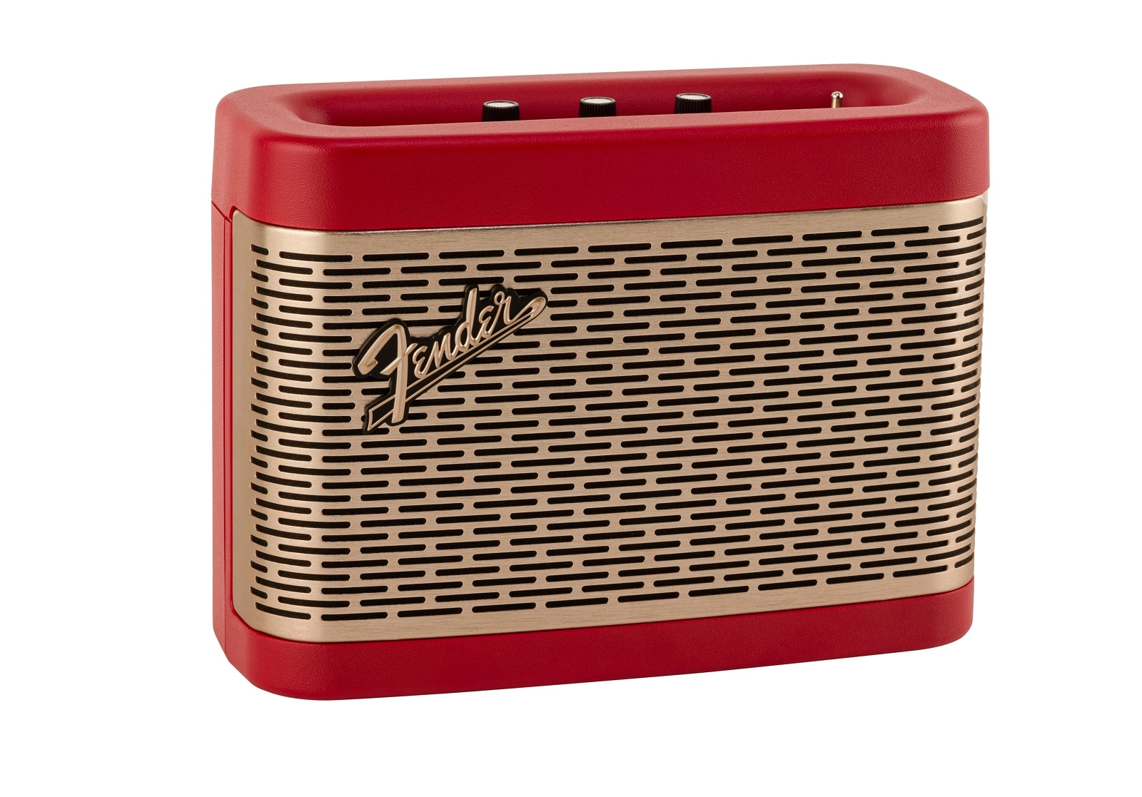 Fender Newport 2 – Bluetooth-Lautsprecher – 12 h Akku, 30 W, Bluetooth 5.0, Champagner, Rot