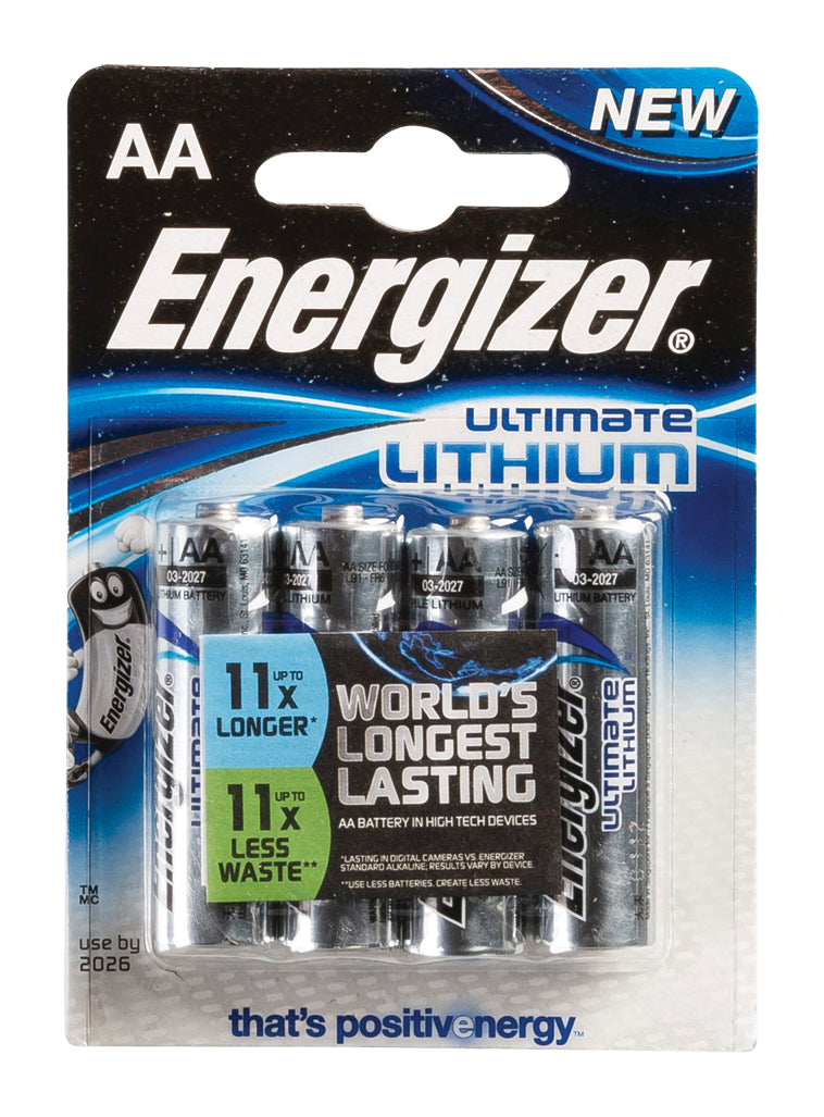 Energizer AA Batterien, Lithium, 1,5 V – 4 Stk.