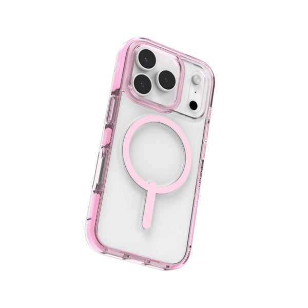 ZAGG Santa Cruz Snap Backcover – für Apple iPhone 17 Pro – Graphen, Pink, Transparent, bis 4 m Sturzsicher