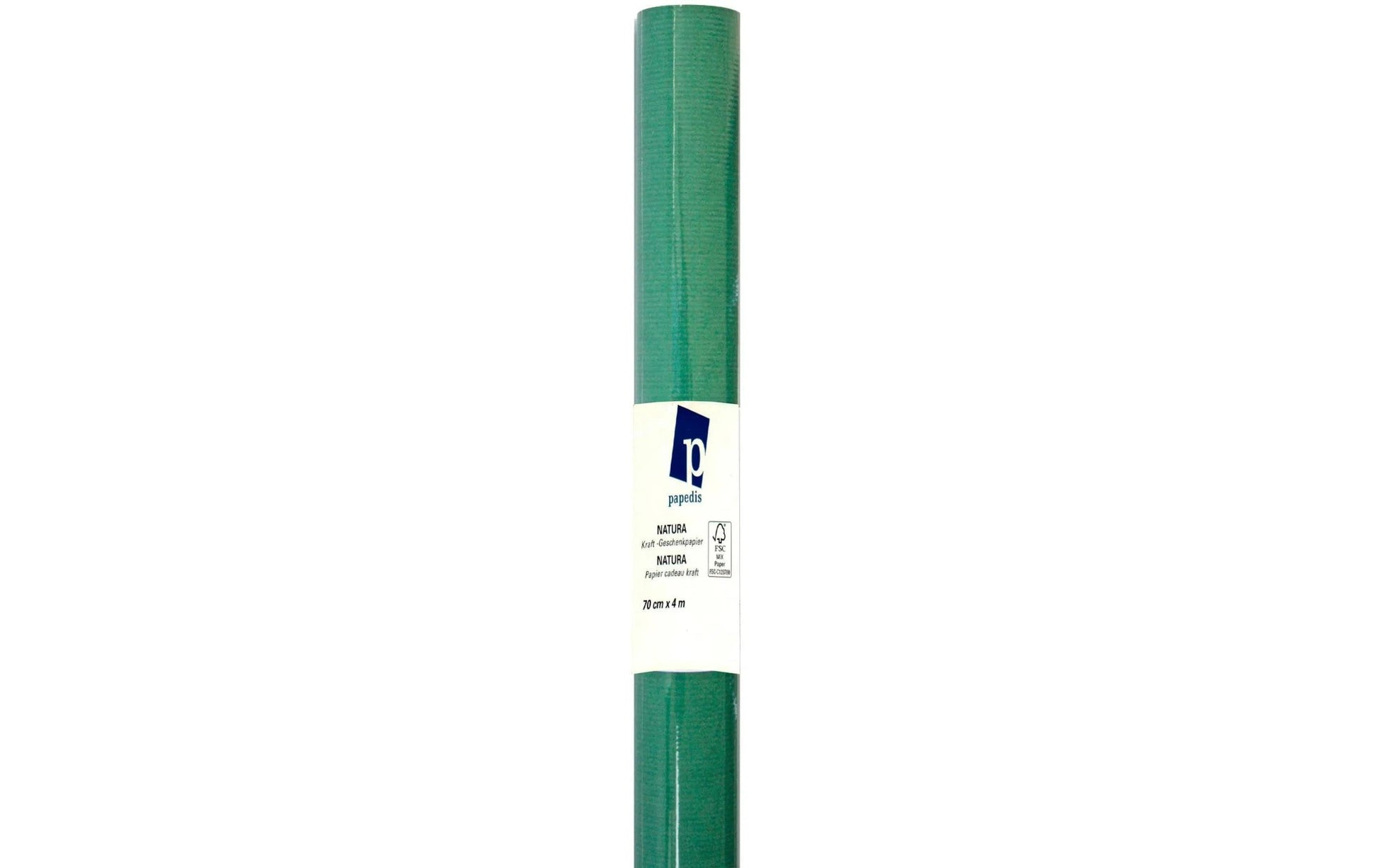 Neutral NATURA KRAFT Geschenkpapier Kraft Grün – 70 cm × 4 m – 70 g/m²