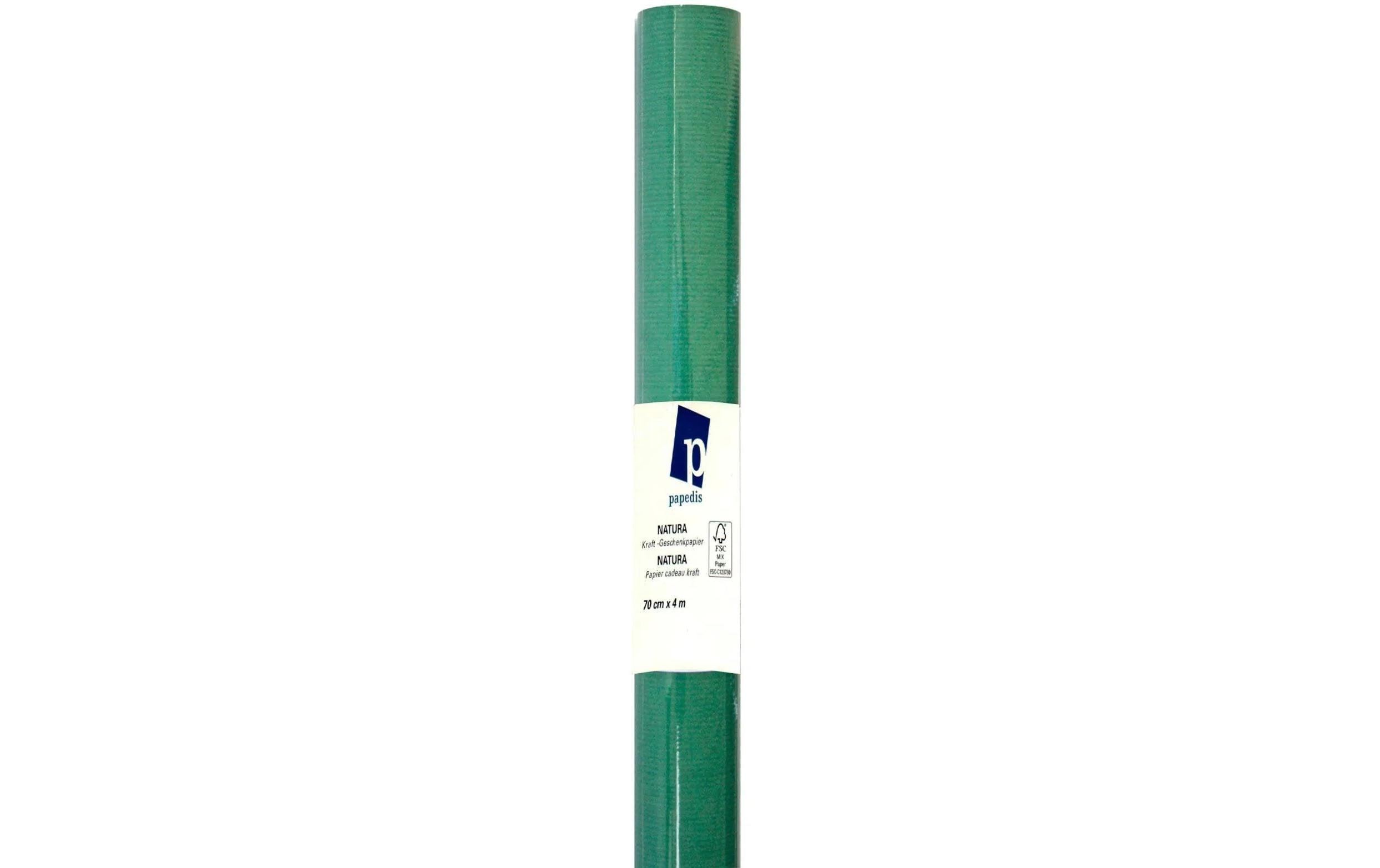 Neutral NATURA KRAFT Geschenkpapier Kraft Grün – 70 cm × 4 m – 70 g/m²