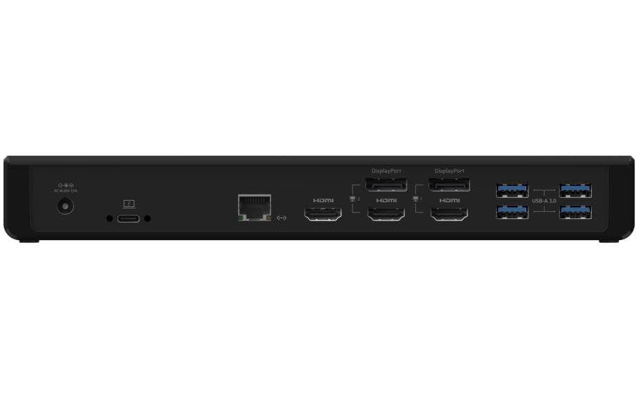Belkin Dockingstation – USB-C, 2× DP, 3× HDMI, 5× USB-A, 2× USB-C, 85 W PD, GbE, 3,5 mm Audio