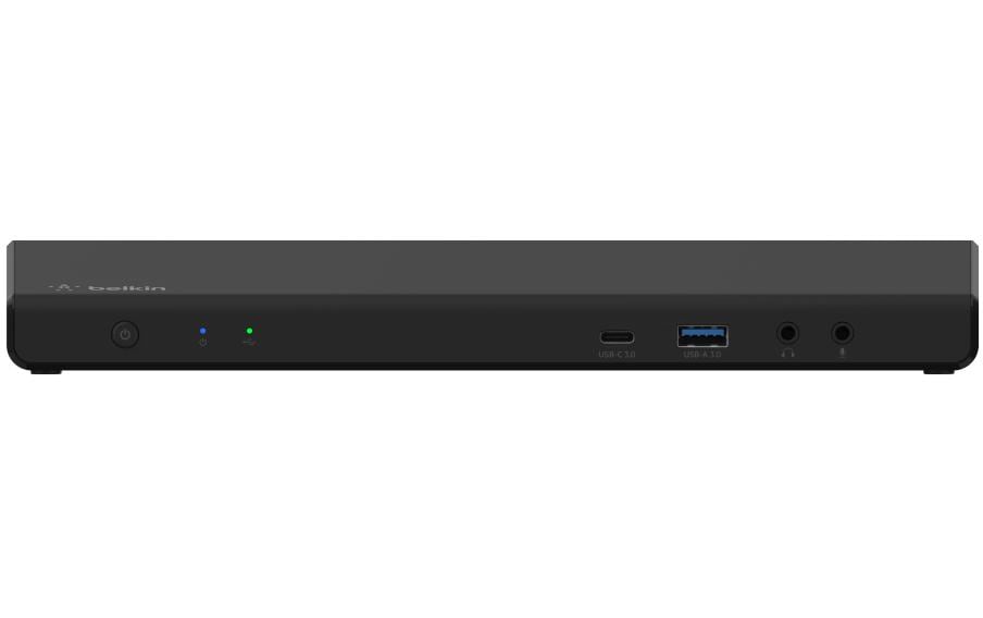 Belkin Dockingstation – USB-C, 2× DP, 3× HDMI, 5× USB-A, 2× USB-C, 85 W PD, GbE, 3,5 mm Audio