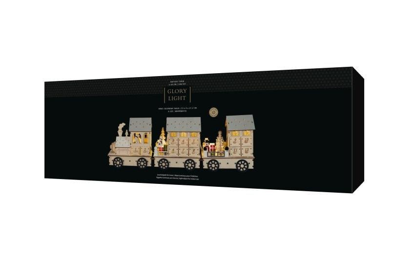STT Adventskalender – Zug – zum Befüllen – 55 × 17,2 × 9 cm