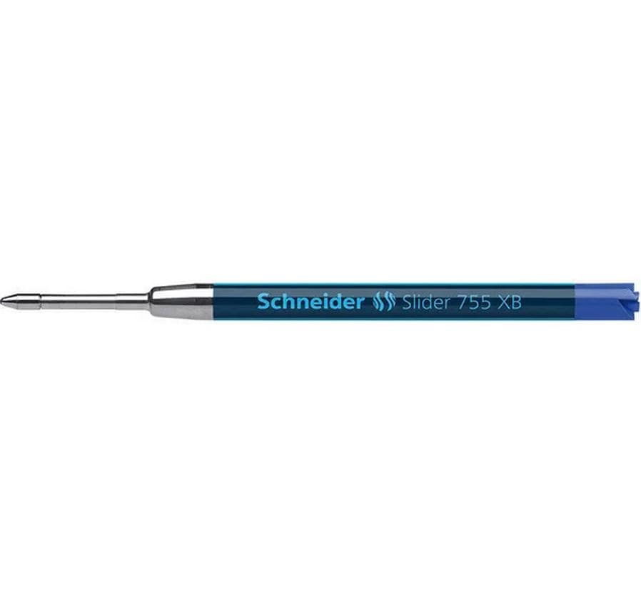 Schneider Schreibgeräte Schneider Kugelschreiber-Mine Slider 755 XB für Parker – Blau, 0,7 mm, dokumentenecht, geruchsarm