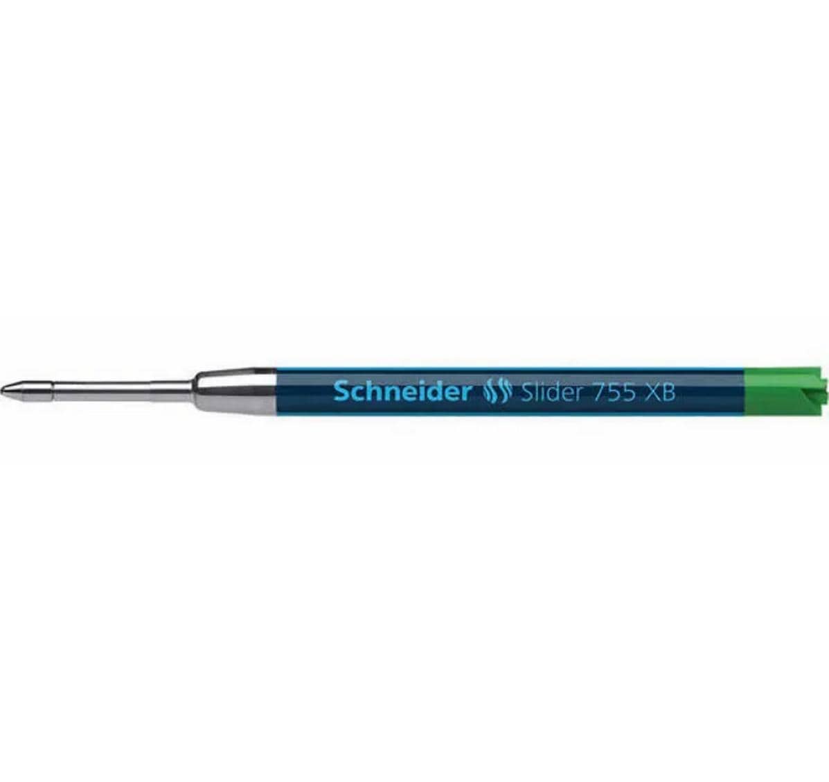 Schneider Schreibgeräte Schneider Kugelschreiber-Mine Grossraum Slider 755 XB für Parker – Grün, 0,7 mm, dokumentenecht, geruchsarm