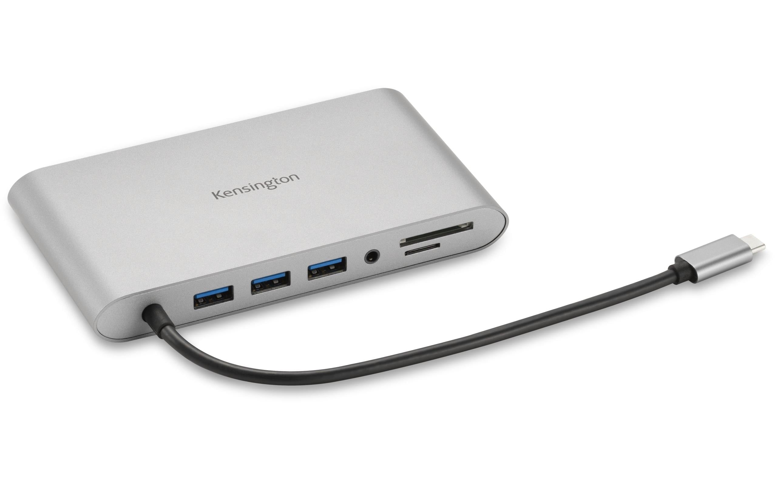 Kensington UH1440P Multiport-Adapter – USB-C, DP/HDMI/VGA, 3× USB-A, 85 W PD, GbE, für Windows/Mac/iPadOS