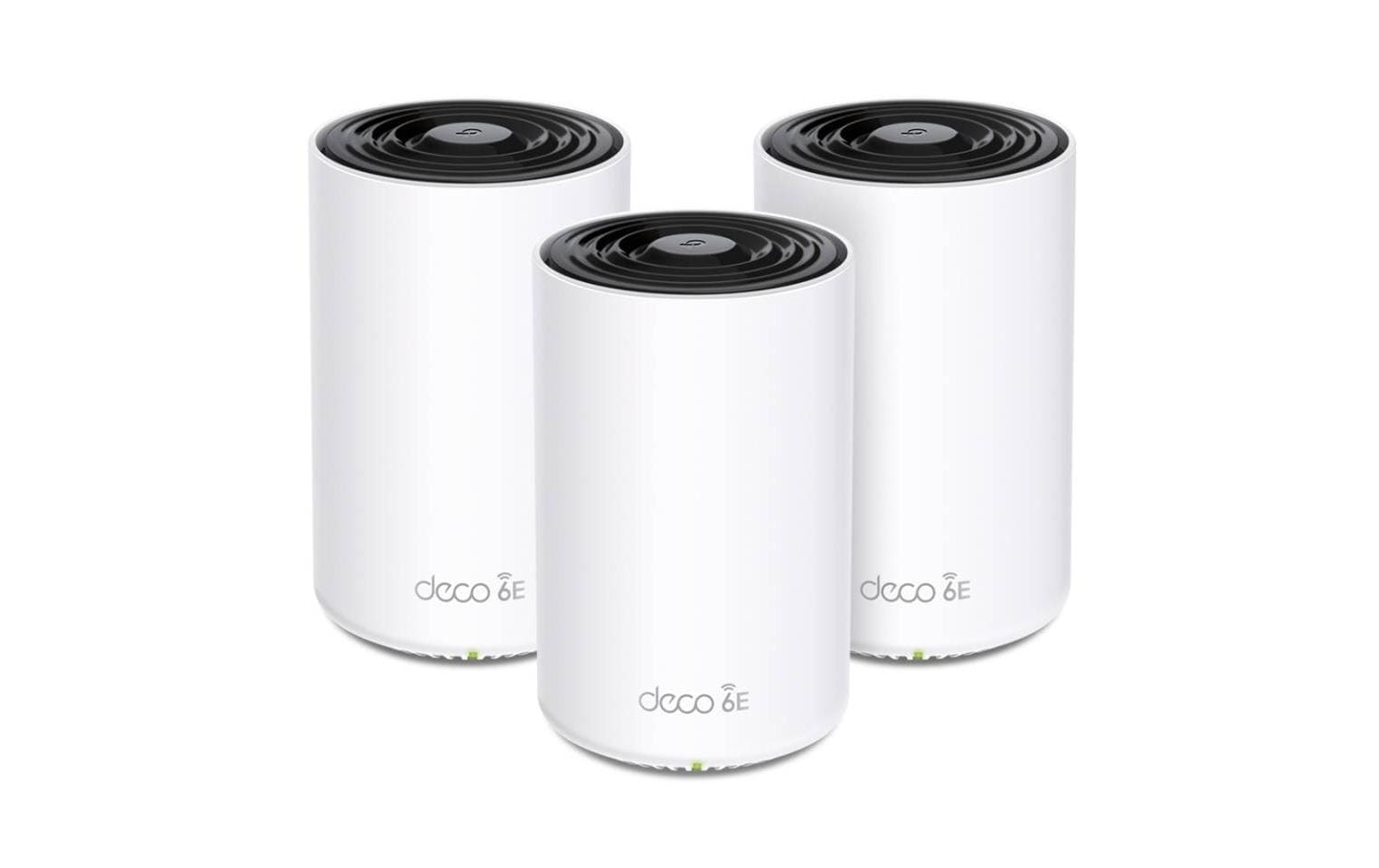 TP-Link Deco XE753 Mesh-Set (3er) – Wi-Fi 6E (AXE5400), Tri-Band (2,4/5/6 GHz), bis 5,4 Gbit/s, je 3× LAN