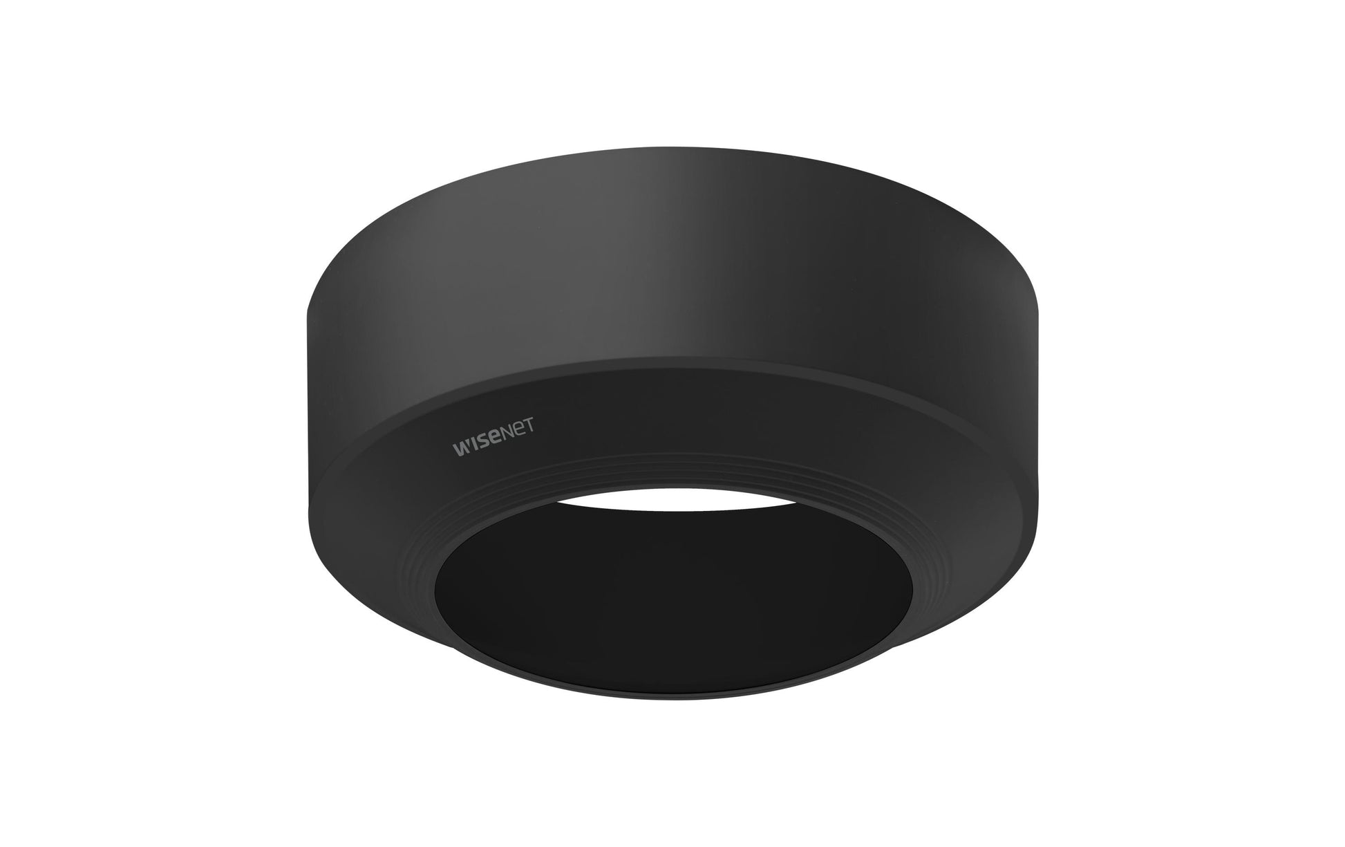 Hanwha SBC-180B Gehäuse – Schwarz – Ø 187 mm × 68 mm – Vandalismusschutz – für XNV-6081Z u. a.