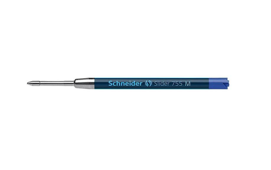 Schneider Schreibgeräte Schneider Kugelschreiber-Mine Slider 755 M – Blau, 0,5 mm, dokumentenecht, geruchsarm